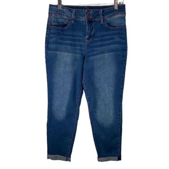 Royalty For ME Women Petite High-Rise Ankle Capri Jeans Stretch See Measurements - Picture 1 of 8